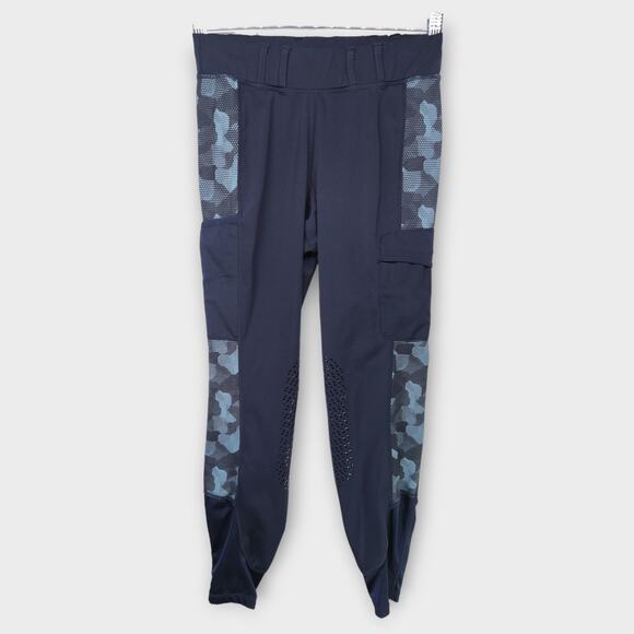 Women's HR Farm Equine Blue Equestrian Breeches Riding Pants Size Small - Picture 2 of 10